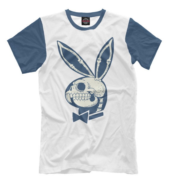 Мужская футболка с изображением Playboy цвета Молочно-белый