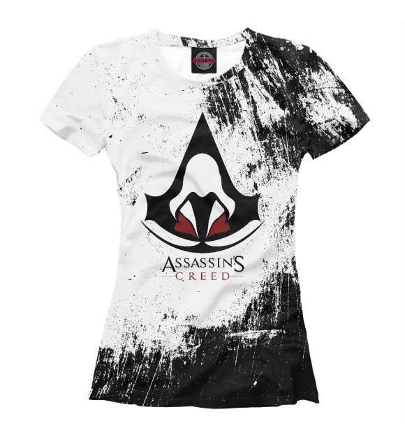 Футболка для девочек с изображением Assasin's creed цвета Белый