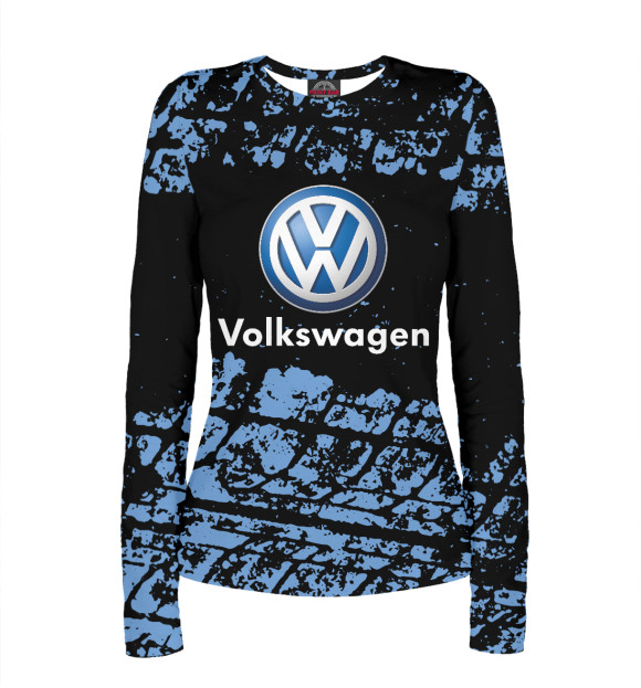 Женский лонгслив с изображением Volkswagen цвета Белый