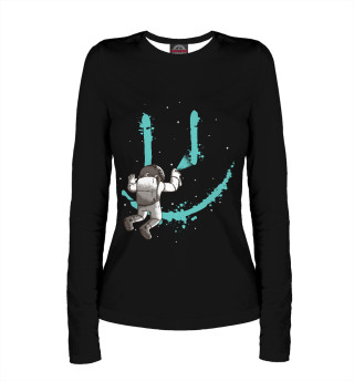 Женский лонгслив Astro graffiti