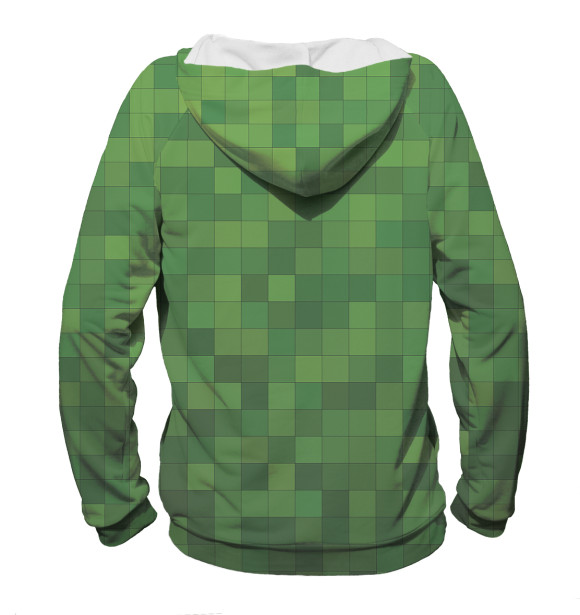 Женское худи с изображением Minecraft цвета Белый