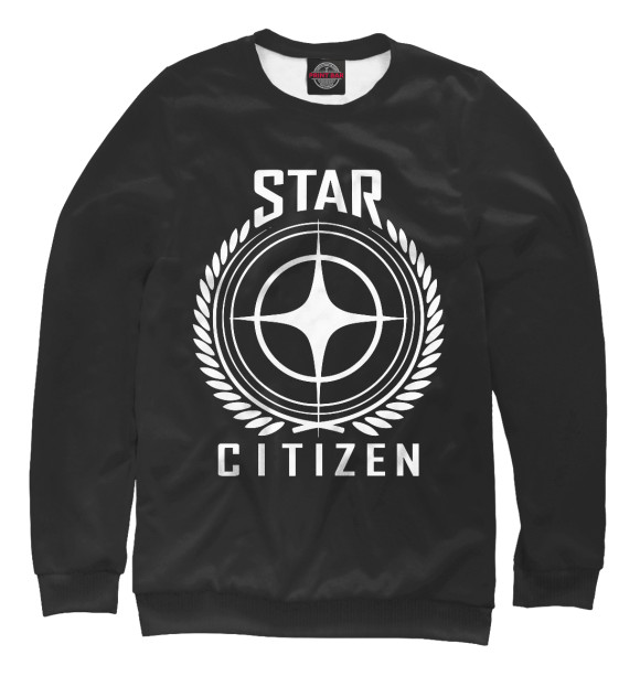 Свитшот для девочек с изображением Star citizen цвета Белый