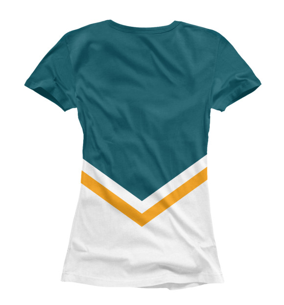 Женская футболка с изображением San Jose Sharks цвета Белый