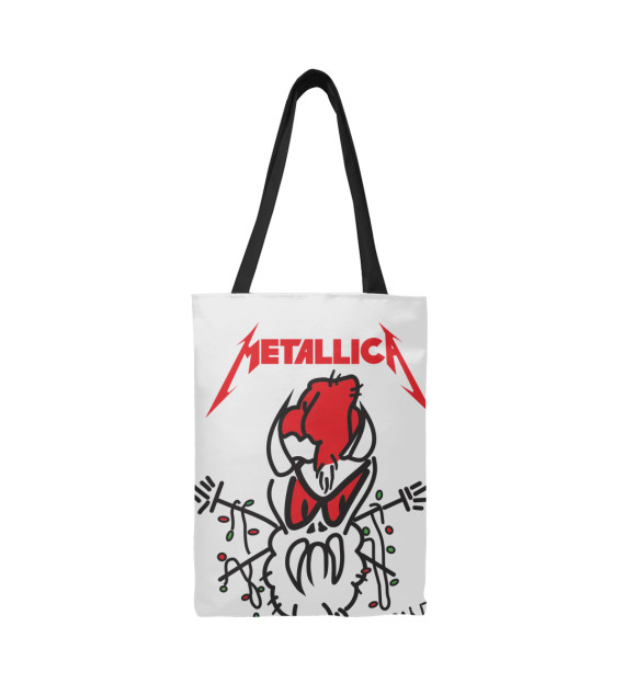 Сумка-шоппер с изображением Metallica цвета 