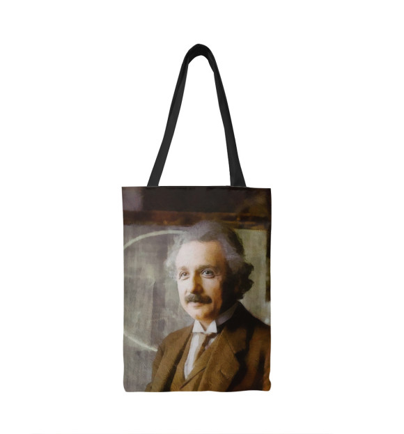 Сумка-шоппер с изображением Альберт Эйнштейн цвета 