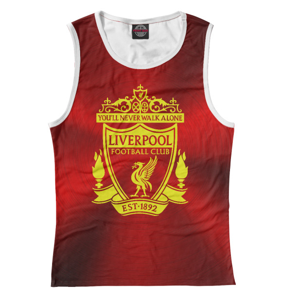 Майка для девочки с изображением Liverpool цвета Белый