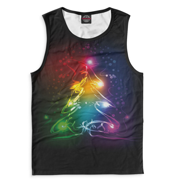 Майка для мальчика с изображением Eлочка цвета Белый