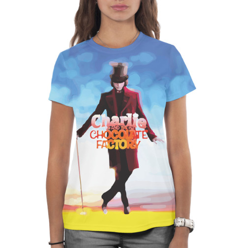 

Футболки Print Bar, Белый, Чарли и шоколадная фабрика