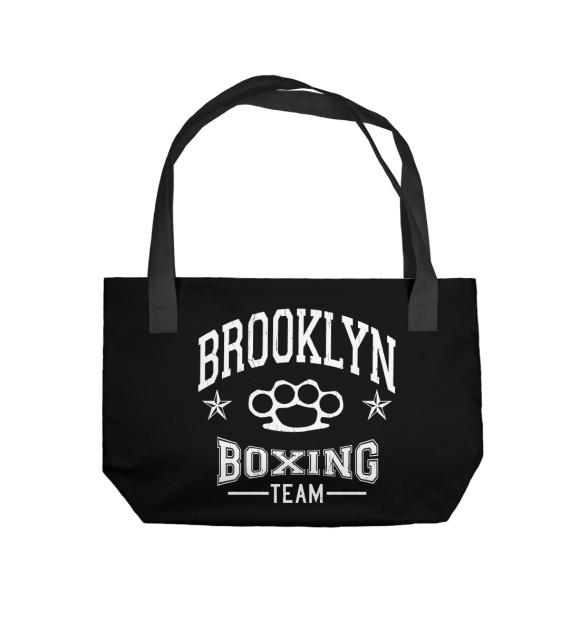 Пляжная сумка с изображением Brooklyn Boxing Team цвета 