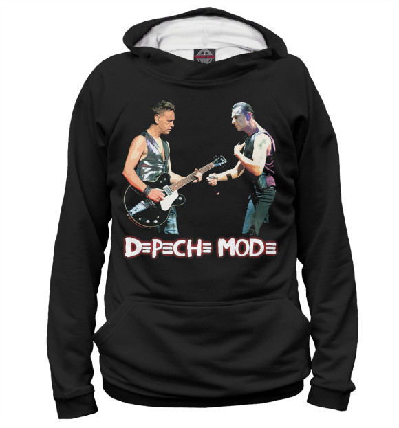 Женское худи с изображением Depeche Mode цвета Белый