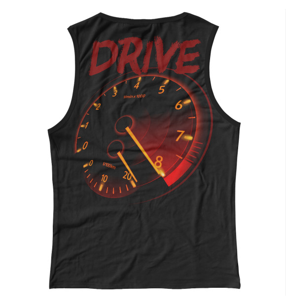 Майка для девочки с изображением Drive цвета Белый