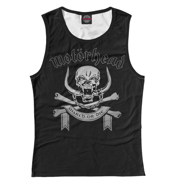 Майка для девочки с изображением Motorhead цвета Белый