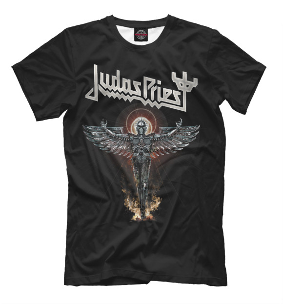 Футболка для мальчиков с изображением Judas Priest цвета Черный