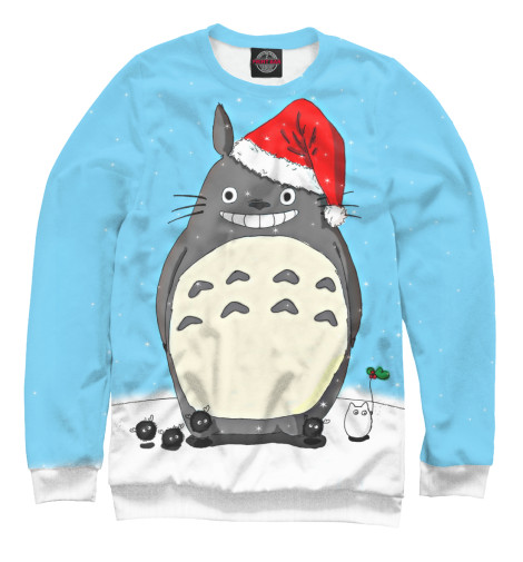 

Свитшоты Print Bar, Белый, New Year Totoro