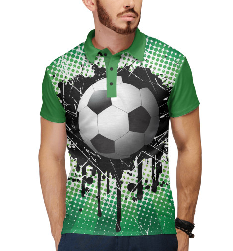 

Поло Print Bar, Белый, Футбол