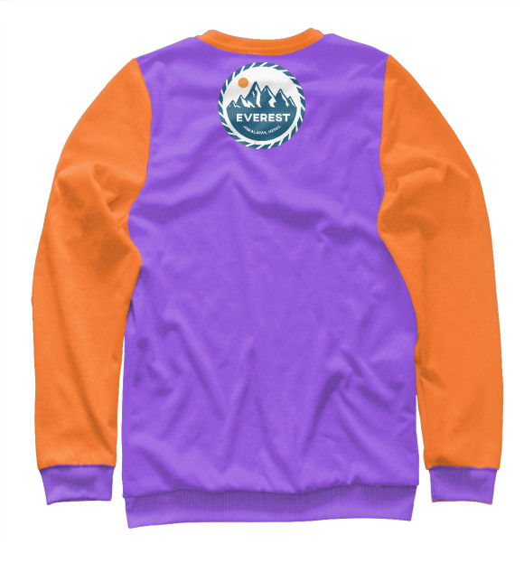 Женский свитшот с изображением EVEREST цвета Белый