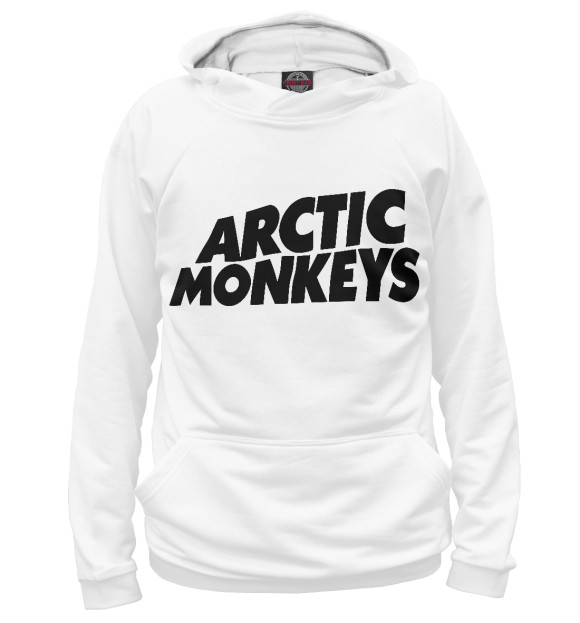 Худи для девочки с изображением Arctic Monkeys цвета Белый