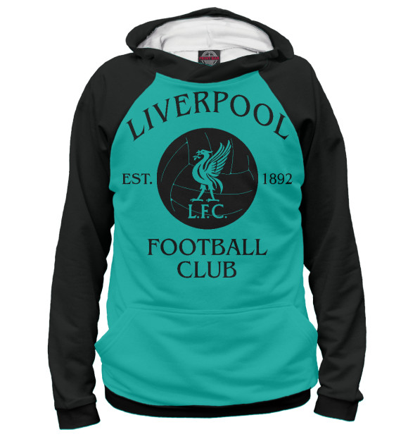 Женское худи с изображением Liverpool цвета Белый