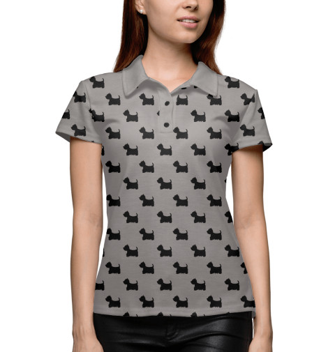 

Поло Print Bar, Белый, Терьеры