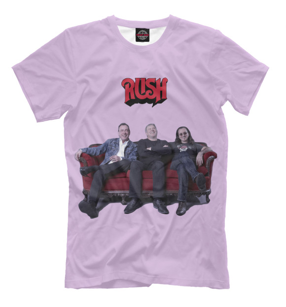 Мужская футболка с изображением Rush цвета Бежевый