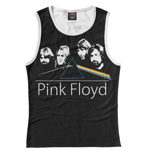 Майка для девочки с изображением Pink Floyd цвета Белый
