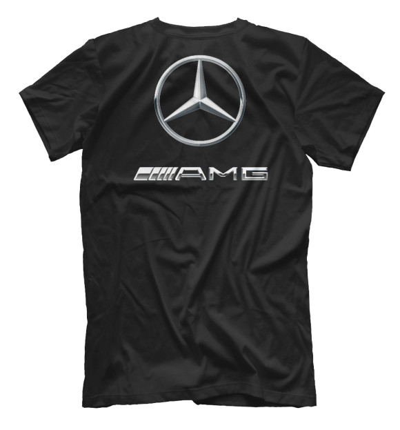 Мужская футболка с изображением V8 Biturbo AMG цвета Белый