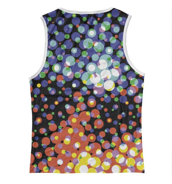 Майка для девочки с изображением Color pattern цвета Белый