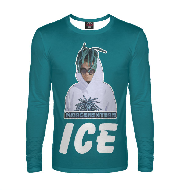 Мужской лонгслив с изображением Morgenshtern цвета Белый