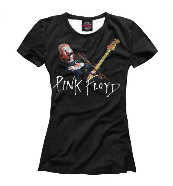 Женская футболка с изображением Pink Floyd цвета Белый