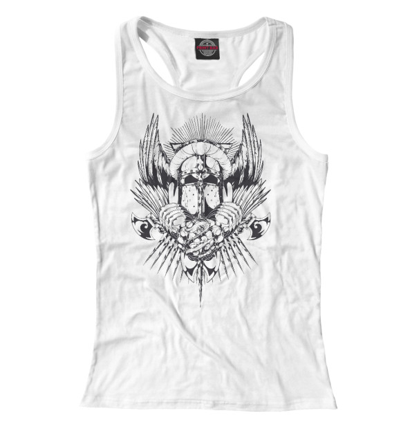 Женская майка-борцовка с изображением Knight цвета Белый