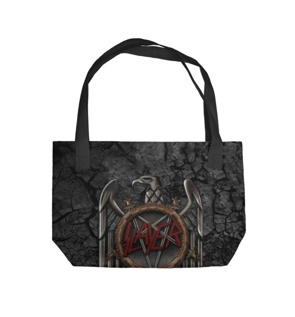 Пляжная сумка с изображением Slayer цвета 
