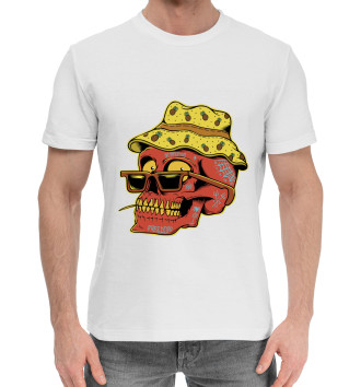 Мужская Хлопковая футболка Summer skull