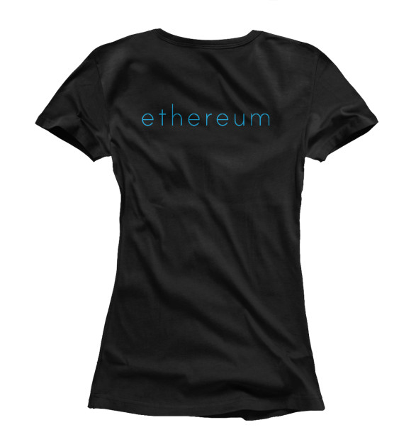 Футболка для девочек с изображением Ethereum ETH цвета Белый