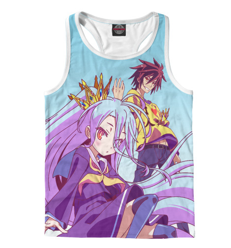 

Майки борцовки Print Bar, Белый, No Game No Life