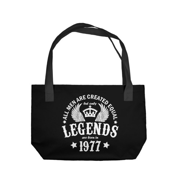 Пляжная сумка с изображением 1977 - рождение легенды цвета 