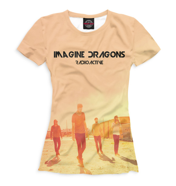 Женская футболка с изображением Imagine Dragons цвета Белый