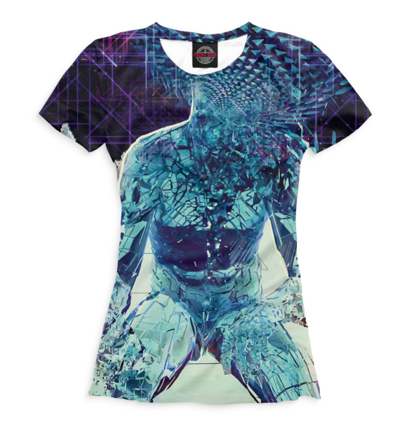 Футболка для девочек с изображением Psychedelic цвета Белый