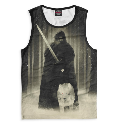 

Майки Print Bar, Серый, Джон Сноу