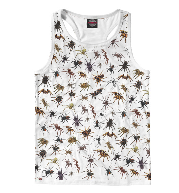 Мужская майка-борцовка с изображением Мечта арахнофоба цвета Белый