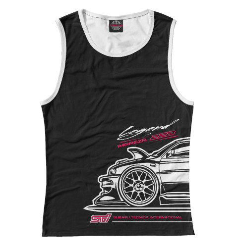 

Майки Print Bar, Белый, Subaru 22b