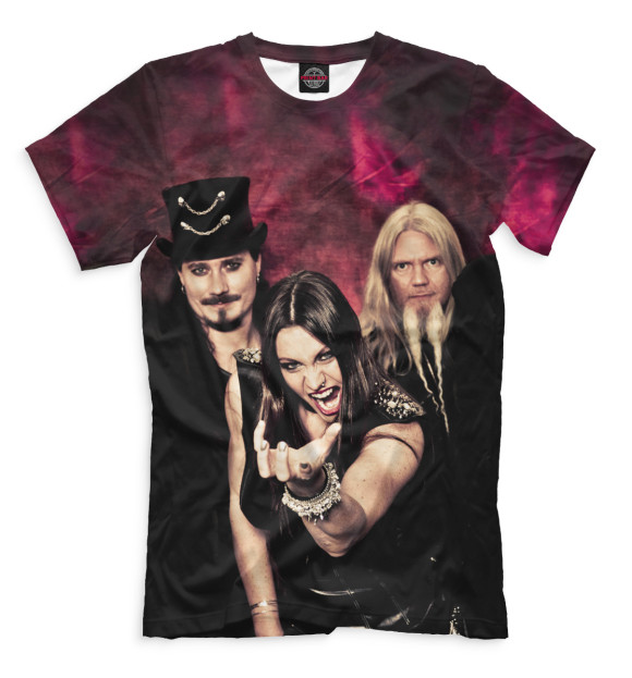 Футболка для мальчиков с изображением Nightwish цвета Черный