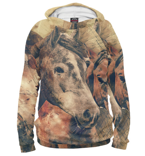 

Худи Print Bar, Белый, Борзая тройка