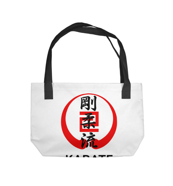 Пляжная сумка с изображением Karate Gojuryu цвета 