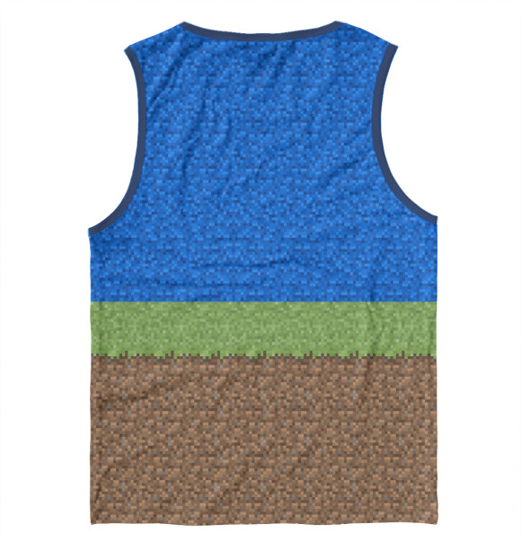 Мужская майка с изображением ИЛЬЯ-MINECRAFT цвета Белый