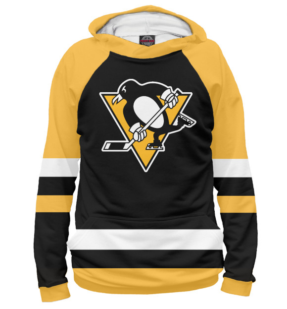 Худи для девочки с изображением Pittsburgh Penguins цвета Белый