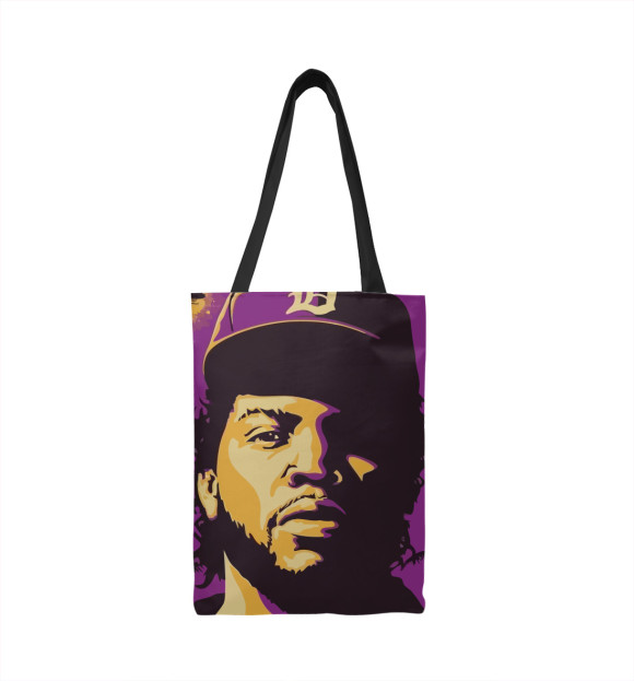 Сумка-шоппер с изображением Ice Cube цвета 