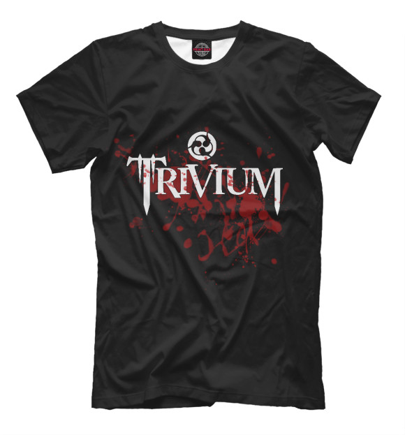 Мужская футболка с изображением Trivium цвета Черный