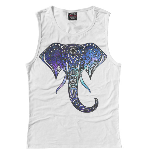 

Майки Print Bar, Белый, Слоновье счастье