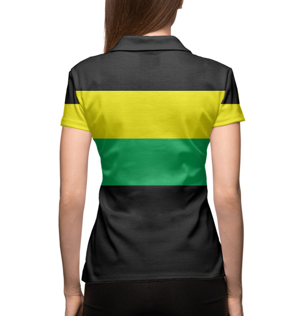Женское поло с изображением Ямайка цвета Белый