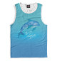 Майка для мальчика Love dolphins